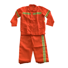 Hot sale long sleeve  sanitation workers reflective strip work clothes sanitation suit